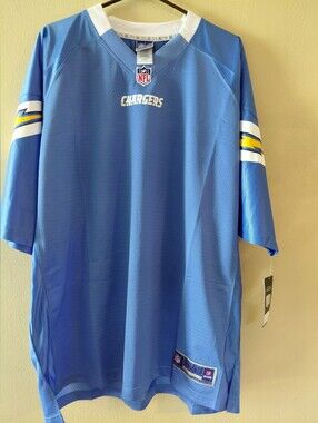 NFL Los Angeles Chargers Pro-Line Jersey Customizable Lt Blue White Unisex 2XL